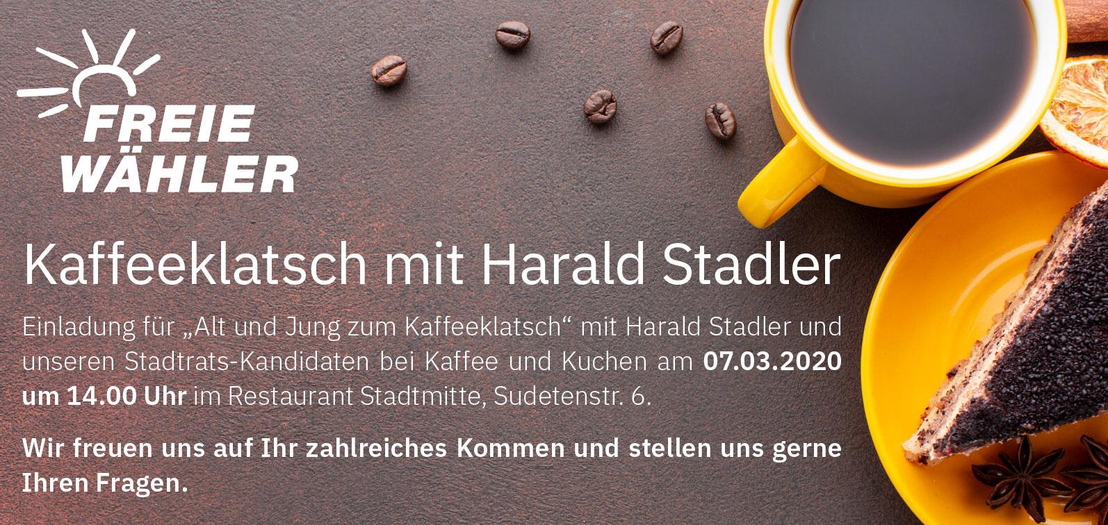 Kaffeeklatsch mit Harald Stadler